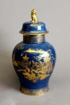 EARLY 20th CENTURY WILTSHAW & ROBINSON CARLTON WARE INVERTED BALUSTER SHAPE JAR, with shallow