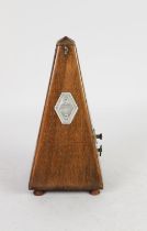 20th CENTURY FRENCH WOODEN CASED METRONOME labelled MAELZEL PAQUET