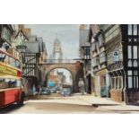 A. FRANKS WATERCOLOUR DRAWING East Gate, Chester 14in x 22in (35.5 x 55.8cm)