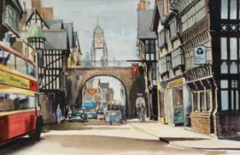 A. FRANKS WATERCOLOUR DRAWING East Gate, Chester 14in x 22in (35.5 x 55.8cm)