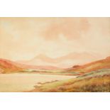 JAMES AITKEN (Exh. 1884-1933) WATERCOLOUR 'Snowdonia' Signed lower right, inscribed verso 13 ½" x 19