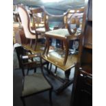 SET OF SIX REPRODUCTION MAHOGANY CHAIRS (4+2)