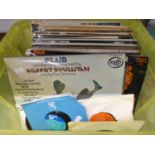 A QUANTITY OF LP VINYL GRAMOPHONE RECORDS, (APPROXIMATELY 45)