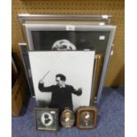 TWELVE VARIOUS PRINTS OF COMPOSERS, CONDUCTORS ETC.. (SOME ARE PHOTOGRAPHIC)