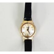 LADY'S ROAMER, SWISS 9ct GOLD WRISTWATCH (c/r lacks winding crown)