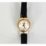 LADY'S ROAMER, SWISS 9ct GOLD WRISTWATCH (c/r lacks winding crown)