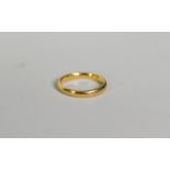 22ct GOLD WEDDING RING, Birmingham 1913, 3.2gms, ring size L