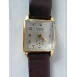GENT'S SORNA SWISS GOLD PLATED WRISTWATCH, (c/r working; strap as found)