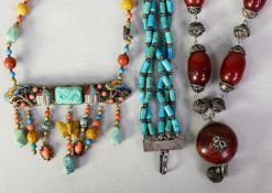 GOOD SELECTION OF MAINLY MIDDLE EASTERN OR MIDDLE EASTERN INSPIRED JEWELLERY, to include