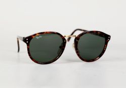 PAIR OF B&L RAY BAN PREMIER B SUN GLASSES, simulated tortoiseshell and gilt metal, marked W0864