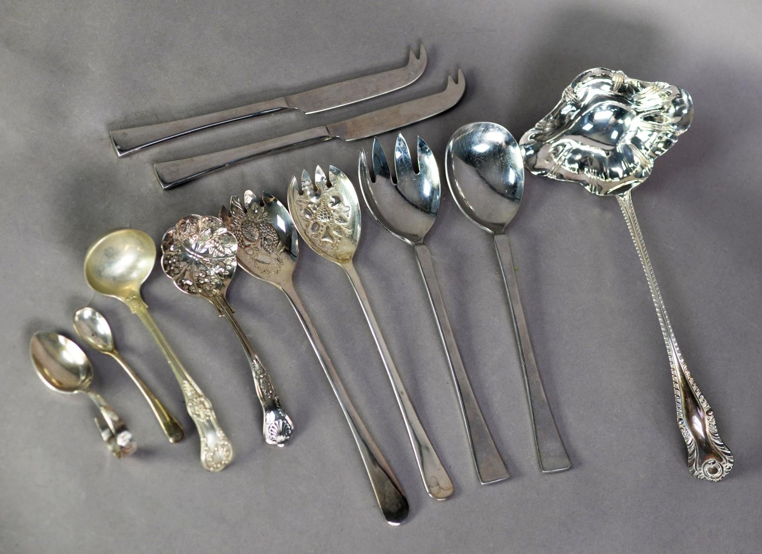 TWENTY TWO PIECE STAINLESS STEEL PART SERVICE OF TABLE CUTLERY, originally for eight persons, - Image 2 of 2