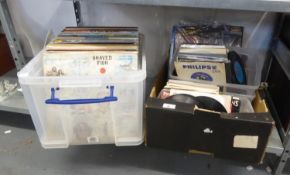LARGE QUANTITY OF LP's/SINGLE RECORDS TO INCLUDE; LENNON, FOCUS, CHICAGO, MANFRED MAN, PINK FLOYD,