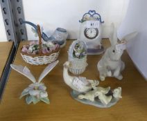 SEVEN BOXED LLADRO SMALL MODELS OR ORNAMENTS, comprising: ‘LITTLE DUCKS AFTER MOTHER’, ‘ON HOLD’, ‘