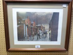 TOM BROWN ARTIST SIGNED LIMITED EDITION COLOUR PRINT 'THE RAG AND BONE MAN'  SIGNED AND NUMBERED