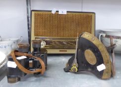 OLD PHILLIPS RADIO, PAIR OF MILITARY STEREO 6 x 30 BINOCULARS, AND A SET SALTERS QUADRANT BALANCE