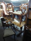 SET OF SIX REPRODUCTION MAHOGANY CHAIRS (4+2)