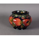 INTER-WAR YEARS WILLIAM MOORCROFT POTTERY SQUAT FORM VASE OR JARDINIERE, decorated to the exterior