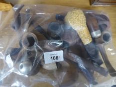 TWELVE VARIOUS TOBACCO PIPES, MAINLY BRIAR PIPES