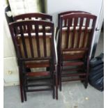 A SET OF FOUR 'SCOTTS OF STOW' FOLDING DINING CHAIRS (4)