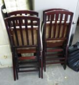 A SET OF FOUR 'SCOTTS OF STOW' FOLDING DINING CHAIRS (4)