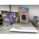 A LARGE NUMBER OF COLLECTORS CARDS, A POWER XTRA LAPTOP, AN INNOTAB 2 BATTERY POWERED CHILD'S TABLET