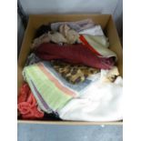 A GOOD SELECTION OF STYLISH SCARVES (CONTENTS OF 1 BOX)