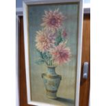 AFTER TRETCHIKOFF MODERN COLOUR PRINT ‘Dahlias’ 35 ½” x 17” AFTER MARGUERITE STUBER PEARSON MODERN