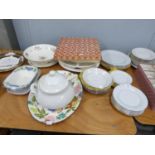 CHINESE PORCELAIN ‘CROWN MING’ PATTERN DINNER SERVICE FOR SIX PERSONS; MISCELLANEOUS DOMESTIC