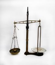 CIRCA 1900 IMPRESSIVE and LARGE W & T AVERY CLASS 'C' SCALES to weigh up to 25lbs 45" (114cm) high