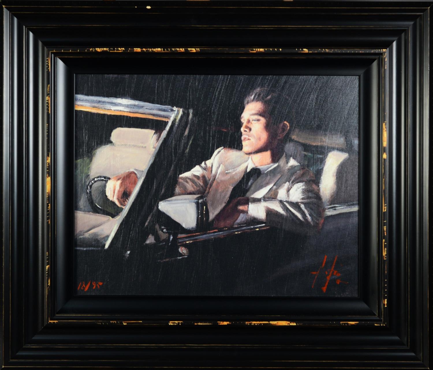 FABIAN PEREZ (b.1967) ARTIST SIGNED LIMITED EDITION COLOUR PRINT ‘Late Drive II’ (18/95) with - Image 2 of 3