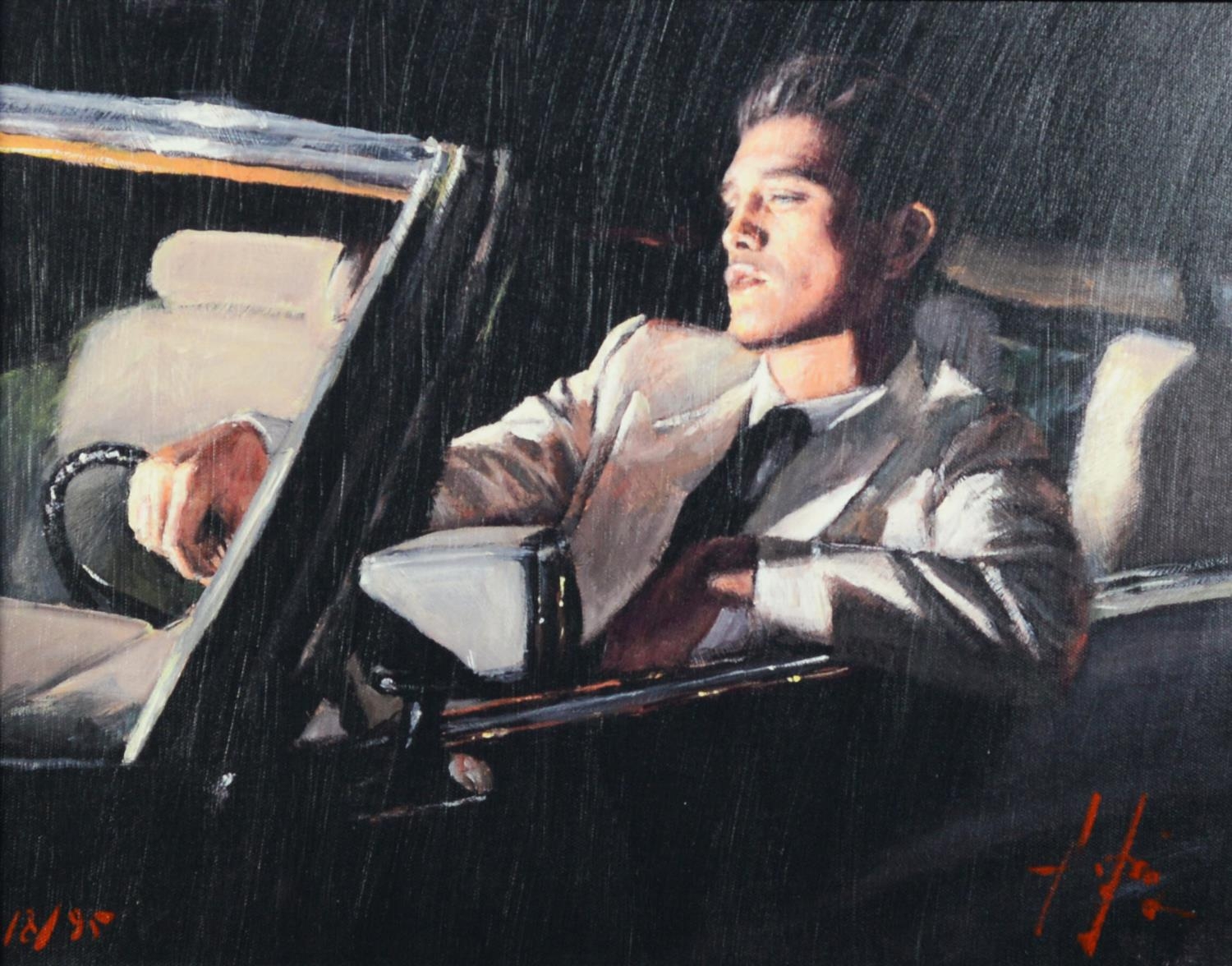 FABIAN PEREZ (b.1967) ARTIST SIGNED LIMITED EDITION COLOUR PRINT ‘Late Drive II’ (18/95) with