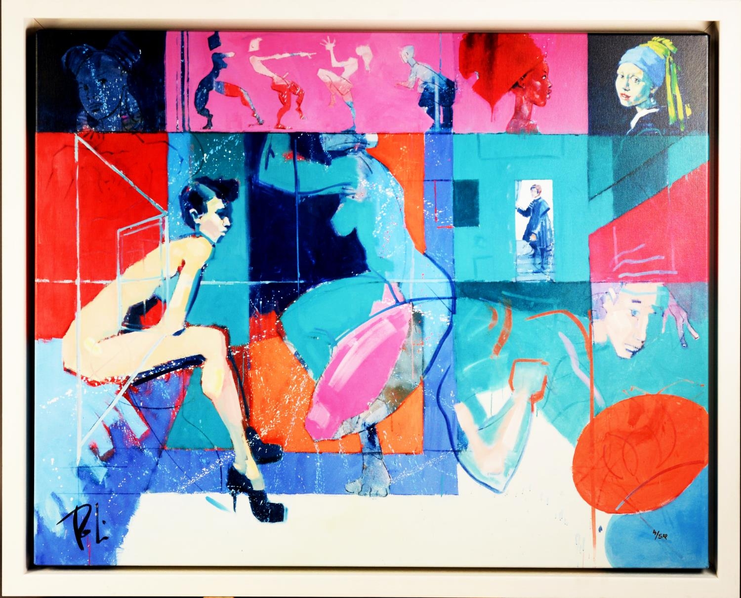 TOBY MULLIGAN (b.1969) SIGNED LIMITED EDITION ARTIST PROOF COLOUR PRINT ON CANVAS ‘Provocative - Image 2 of 3