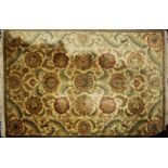 HEAVY QUALITY HANDMADE MIDDLE EASTERN ALL-WOOL CARPET with all-over large Herati floral and