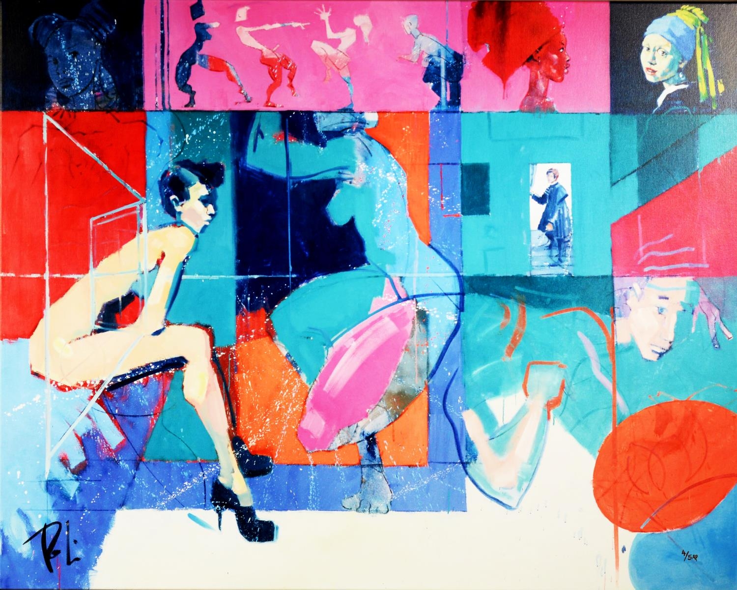 TOBY MULLIGAN (b.1969) SIGNED LIMITED EDITION ARTIST PROOF COLOUR PRINT ON CANVAS ‘Provocative