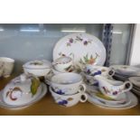 ROYAL WORCESTER ‘EVESHAM’ OVEN TO TABLE WARE, APPROXIMATELY 50 PIECES PRINTED WITH FRUIT, VIZ 4