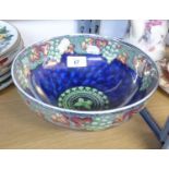 MALING LUSTRE BOWL DECORATED WITH FRUITING VINES, 8 ½” DIAMETER
