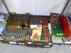 A GOOD SELECTION OF UNIFORM BOUND BOOKS, TO INCLUDE' EXAMPLES OF H.G. WELLS, HENRY JAMES AND VARIOUS