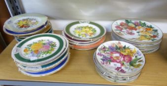 20 ‘CHELSEA FLOWER SHOW’ COLLECTOR’S PLATES AND 6 HUTSCHENREUTHER CHINA FLORAL COLLECTOR’S PLATES (