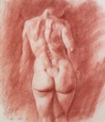 SAM DALBY (TWENTIETH/ TWENTY FIRST CENTURY) RED CHALK DRAWING Female nude Signed and dated (20)18 15