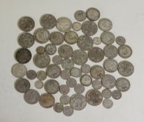 SELECTION OF GEORGE VI SILVER COINAGE,  to include; fourteen HALF CROWNS, eighteen TWO SHILLING