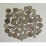 SELECTION OF GEORGE VI SILVER COINAGE,  to include; fourteen HALF CROWNS, eighteen TWO SHILLING