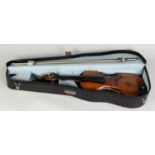 WILLIAM RITCHIE, CIRCA 1940s VIOLIN with hand-written label and having one piece 14in (35.5cm) back,