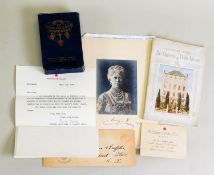 A GOOD COLLECTION OF EPHEMERA FROM THE FAMILY OF MR ALFRED WILLINGDALE, WHO INSTALLED THE LIGHTING