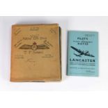 ROYAL CANADIAN AIR FORCE - PILOTS FLYING LOG BOOK, for No 1674486, Sumner T.J., who commenced