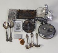 SELECTION OF PLATED AND OTHER METAL SOUVENIRS FORTHE PAN AMERICAN EXHIBITION - BUFFALO 1901, to