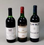 TWO BOTTLES OF BARON PHILIPPE DE ROTHCHILD MOUTON CADET, BORDEAUX, 1967 and 1990, and a BOTTLE OF