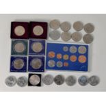 PLASTIC CASED SET OF MINT AND UNUSED GREAT BRITAINS LAST COMPLETE SET OF COINAGE using £ s d