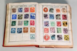 THE LINCOLN STAMP ALBUM CONTAINING WORLDWIDE RANGES