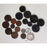 SELECTION OF GEORGE III TO GEORGE V GB COPPER COINAGE maninly showing wear but including, in fair