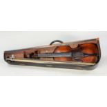 LATE 19th CENTURY, PROBABLY GERMAN VIOLIN LABELLED ANTONIUS STRADIVARIUS CREMONA FECIBAT ANNO